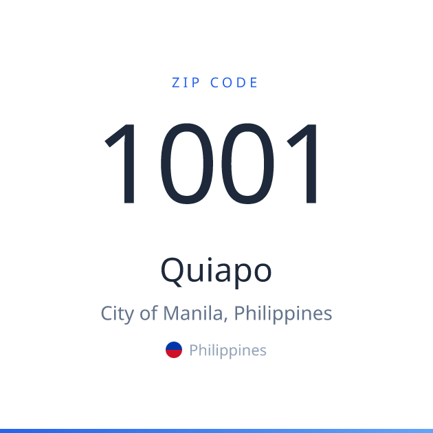 Quiapo ZIP Code 1001 | City of Manila, Philippines