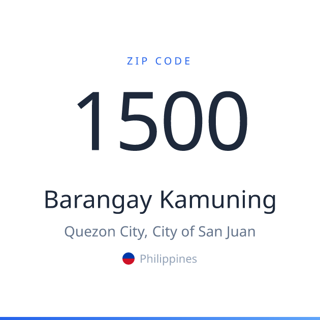 Kamuning Zip Code Barangay Kamuning ZIP Code 1500 | Quezon City, Philippines