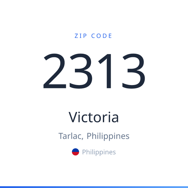 Shareable ZIP code 2313 card for Victoria, light theme