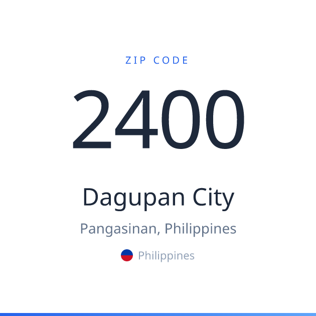 Daglish Postcode Dagupan City ZIP Code 2400 | Pangasinan, Philippines