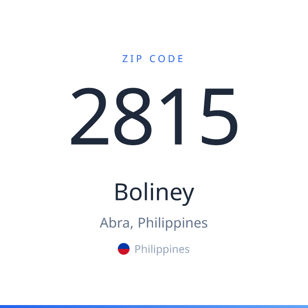Shareable ZIP code 2815 card for Boliney, light theme