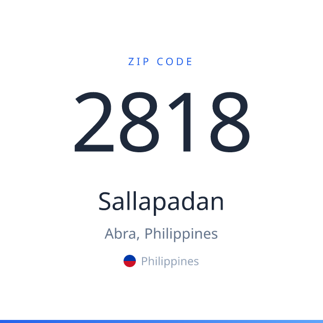 Shareable ZIP code 2818 card for Sallapadan, light theme