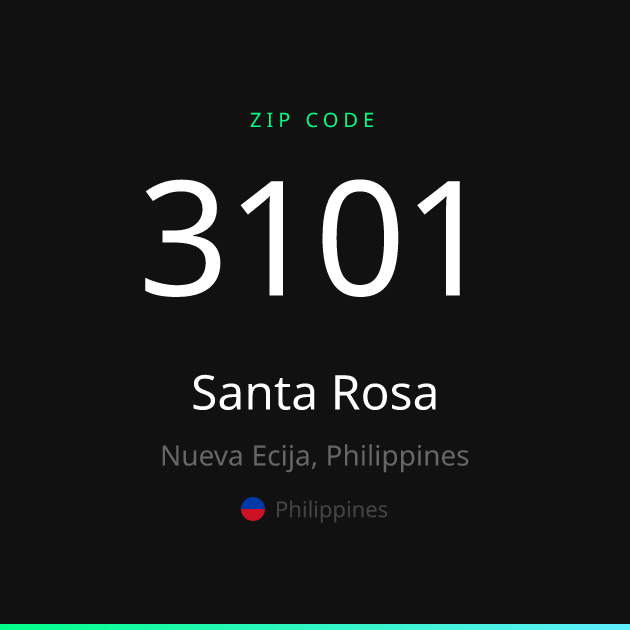 Santa Rosa Area Code Santa Rosa ZIP Code 3101 | Nueva Ecija, Philippines