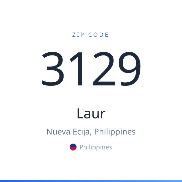 Shareable ZIP code 3129 card for Laur, light theme