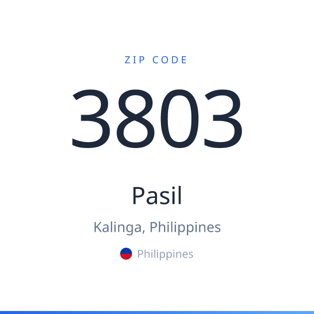 Shareable ZIP code 3803 card for Pasil, light theme