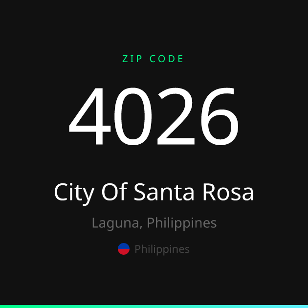Santa Rosa Area Code City Of Santa Rosa ZIP Code 4026 | Laguna, Philippines