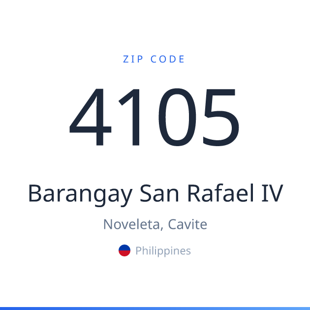 Postcode 4105 Map Barangay San Rafael IV ZIP Code 4105 | Noveleta, Philippines