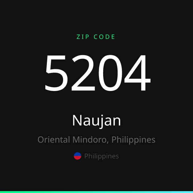 Api 5204 Naujan ZIP Code 5204 | Oriental Mindoro, Philippines