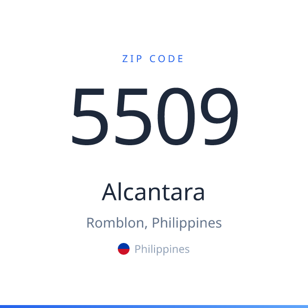 Shareable ZIP code 5509 card for Alcantara, light theme