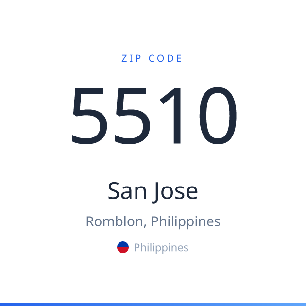 Shareable ZIP code 5510 card for San Jose, light theme