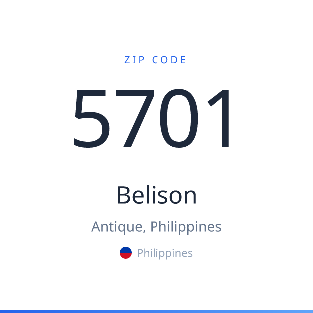 Shareable ZIP code 5701 card for Belison, light theme