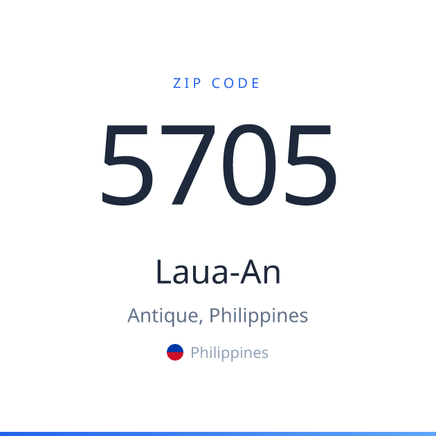Shareable ZIP code 5705 card for Laua-An, light theme