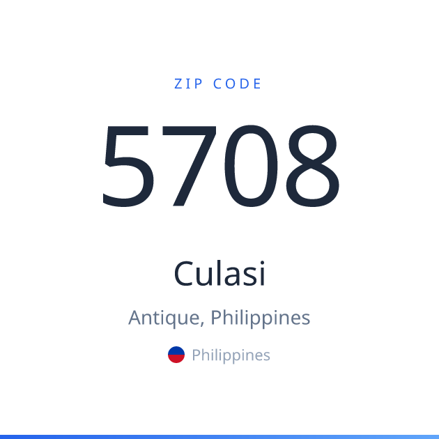 Shareable ZIP code 5708 card for Culasi, light theme