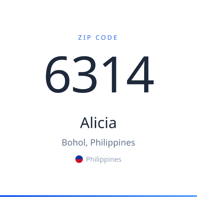 Shareable ZIP code 6314 card for Alicia, light theme