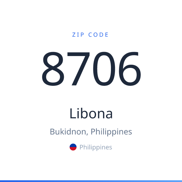 Shareable ZIP code 8706 card for Libona, light theme